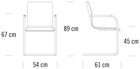 Thonet Консольный стул с подлокотниками S 55 sun-id-1394026 - Вид №1