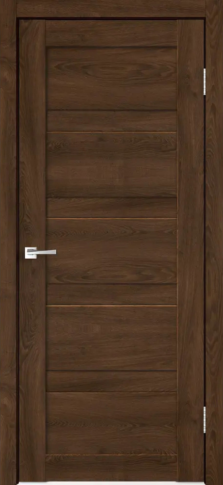 VELLDORIS Межкомнатная дверь Лайн с покрытием Hardflex, дуб тернер венге 70×200 см 88483307