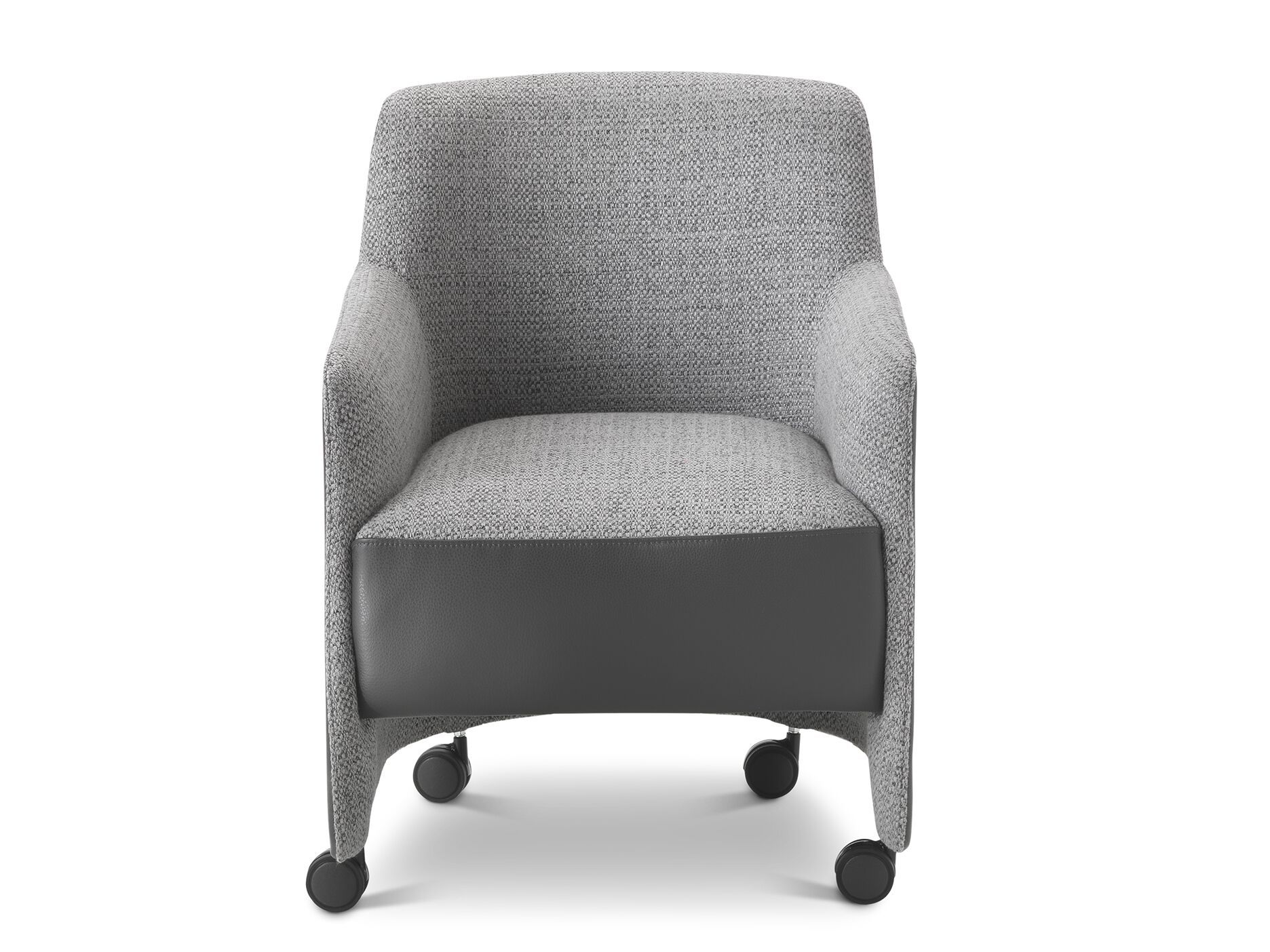 Тканевое и кожаное кресло с колесами i 4 Mariani GILL ARCH-00068238 - Вид №1