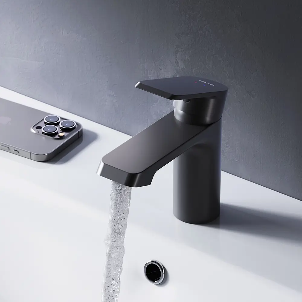 Смеситель AM.PM Flash для раковины - черный матовый 86406011 STLM-0996850 - Вид №13