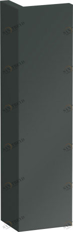XL549903838 X-Large Доборная планка для шкафчика X-Large Доломитово-серый глянцевый лак Duravit