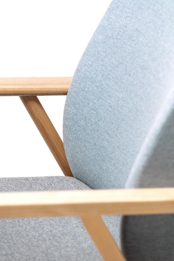 TON Кресло с обивкой из ткани с подставкой для ног Santiago 02 sun-id-1413957 - Вид №5