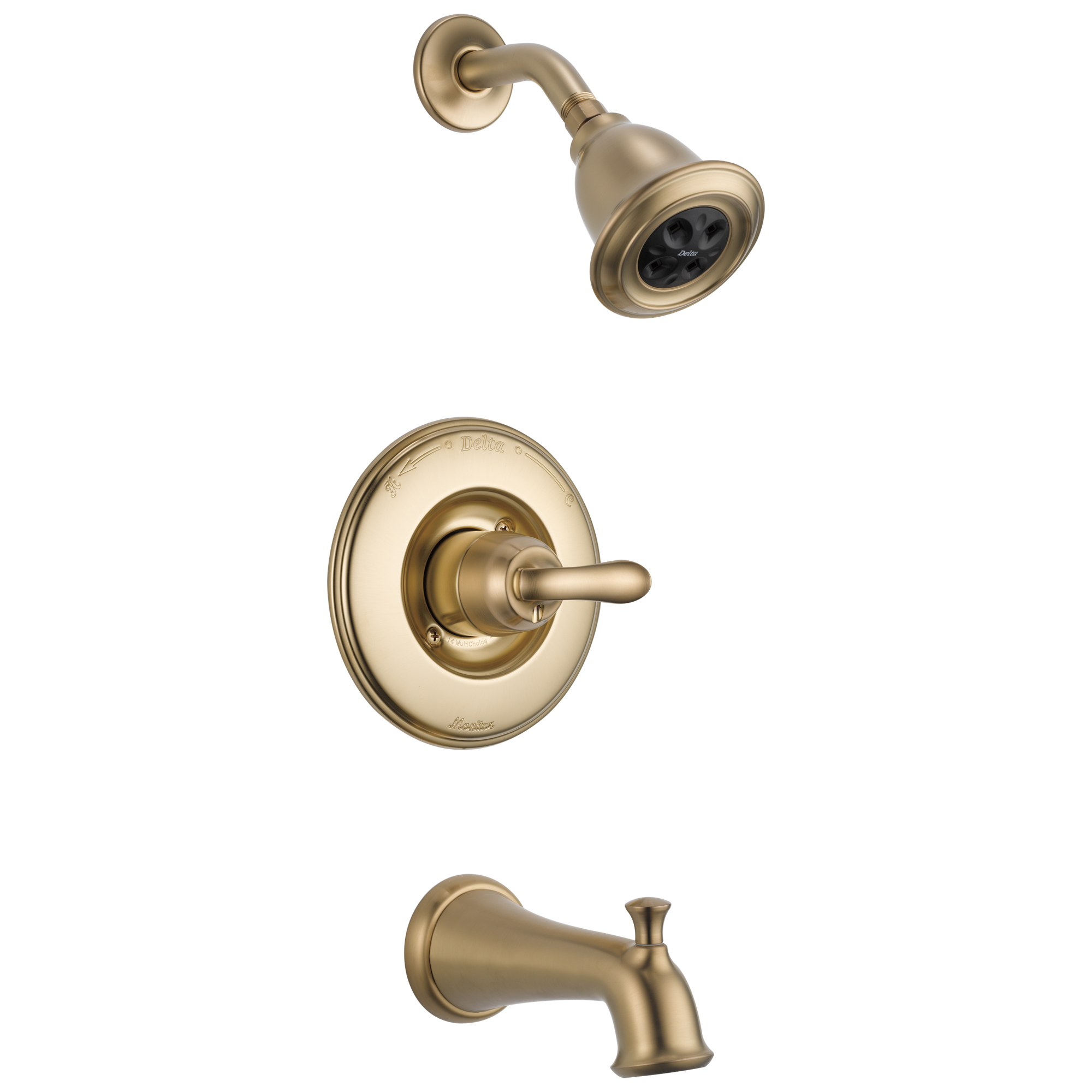 T14494-CZH2O Monitor® 14 Series H2Okinetic® Ванна и душевая панель Delta Faucet Linden Шампанское бронза 