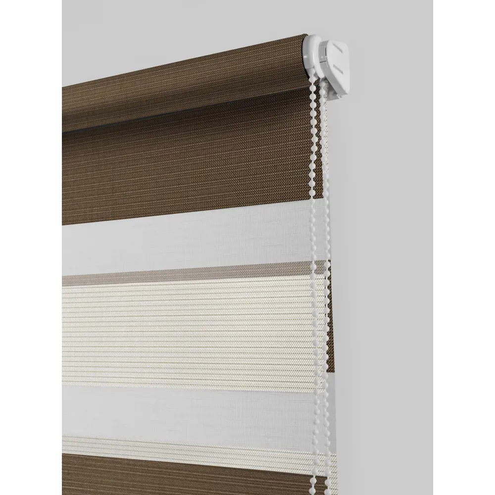 Штора рулонная день-ночь Порто 40x160 см коричневая MIAMOZA STLM-2137313 - Вид №1