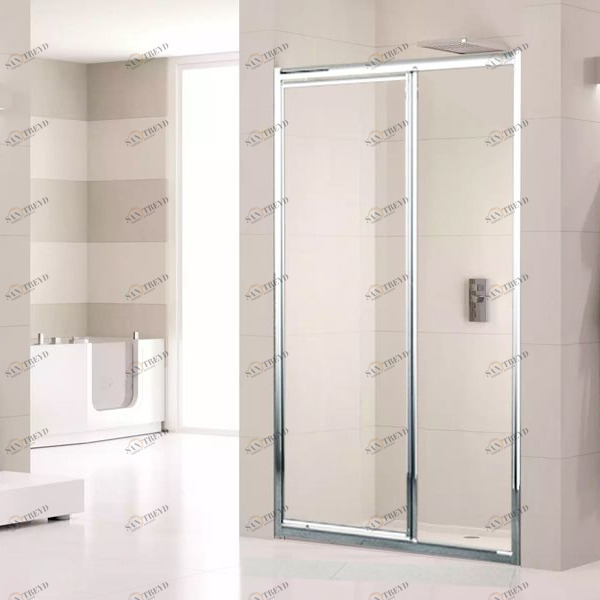 Двери в нишу 120 см LUNES G+F Novellini LUNES с серебристым профилем LUNESGF1141B