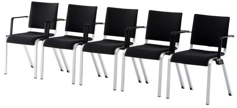 Brunner Штабелируемый стул для конференций из ткани с подлокотниками Alite sun-id-1429847 - Вид №7