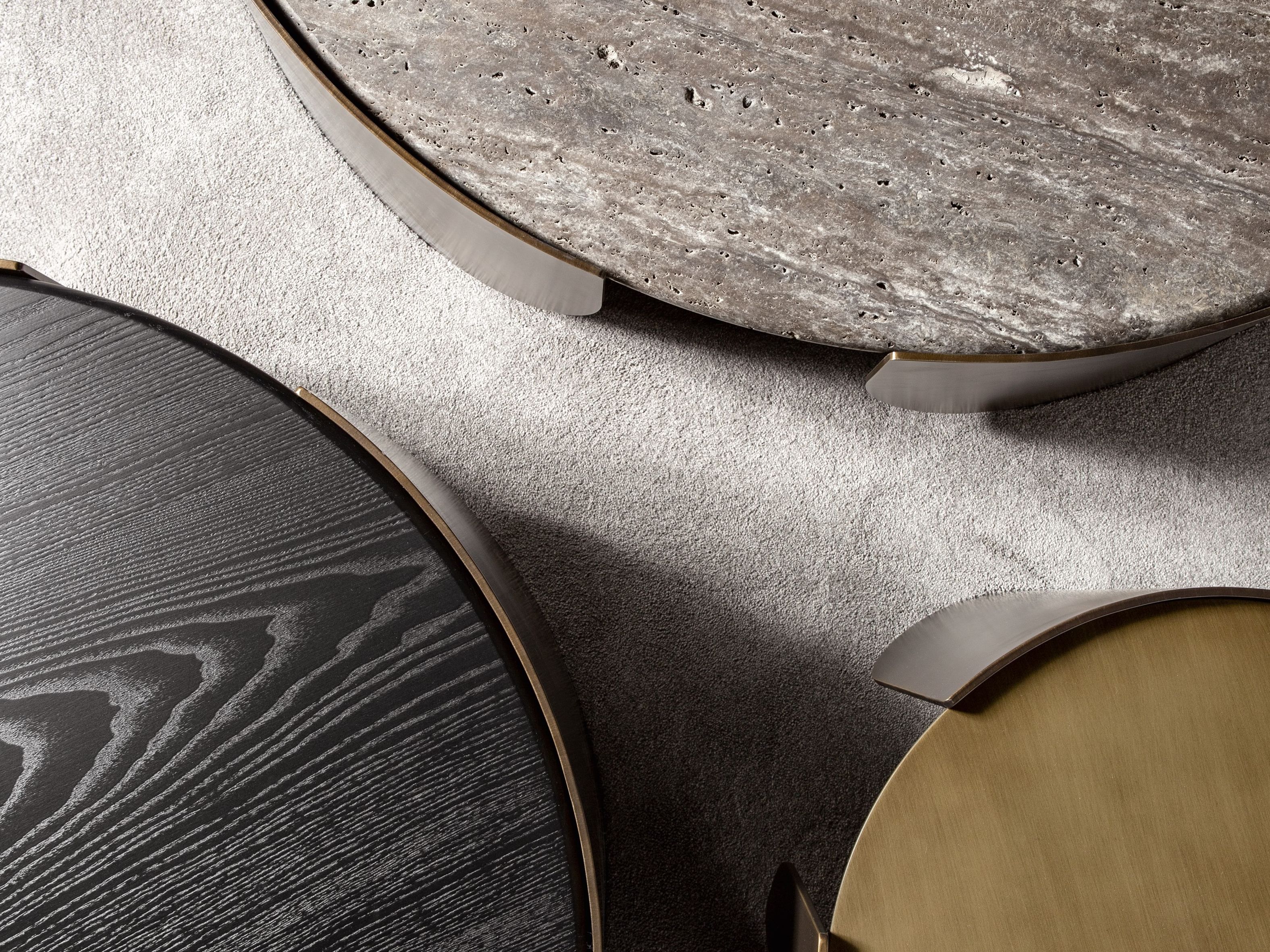 Круглый металлический журнальный столик Cantori Atenae ARCH-00063333 - Вид №4