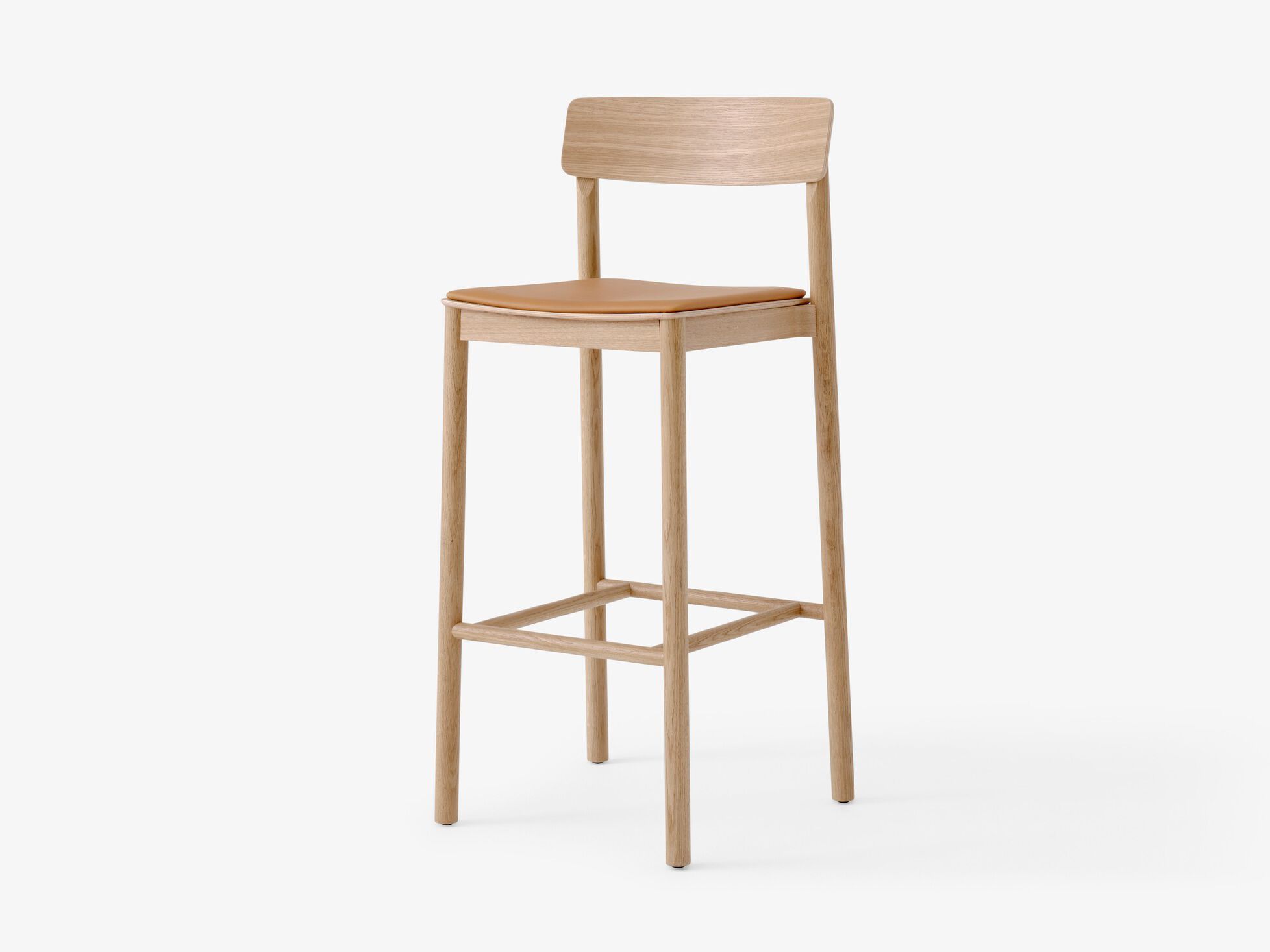 Твердый деревянный барный стул с мягким сиденьем &Tradition Betty ARCH-00140358 - Вид №5