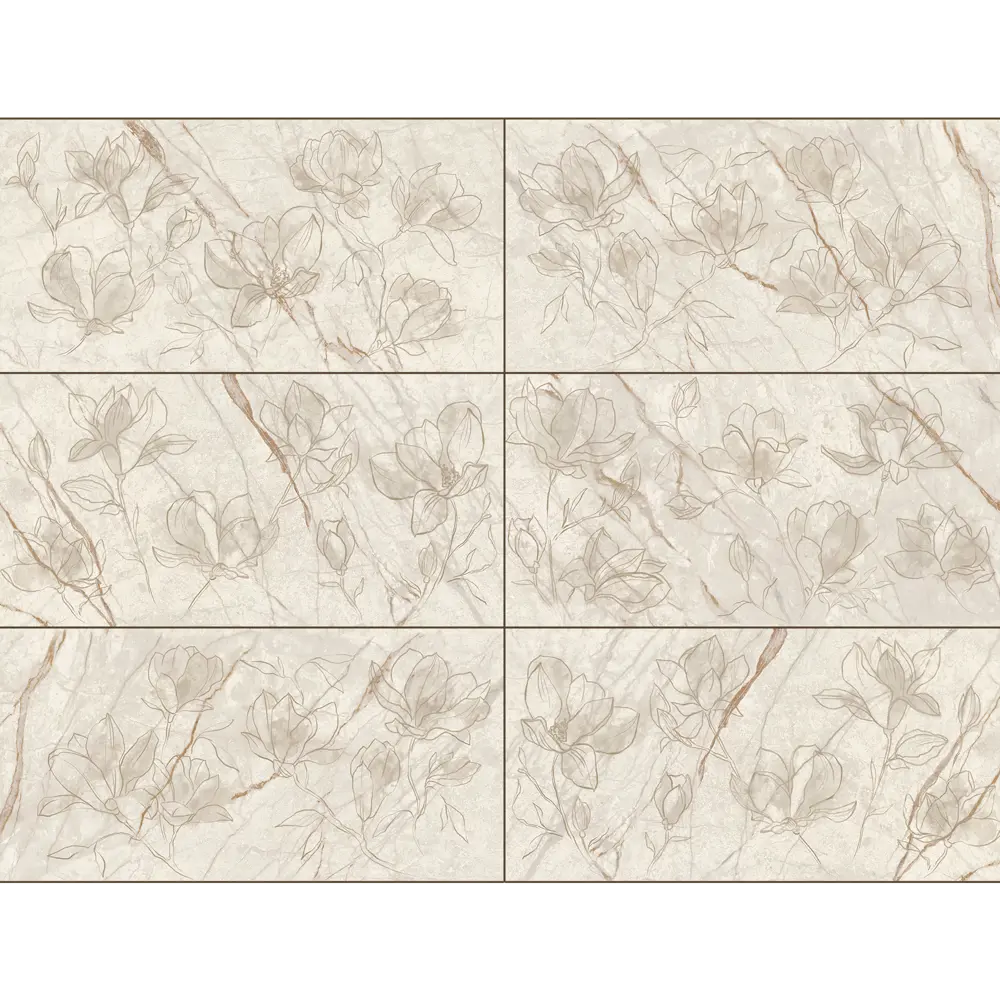 Настенная плитка Azori Forest Lucidflow 31.5×63 см глянцевая бежевая 89404320 STLM-1581026 - Вид №2