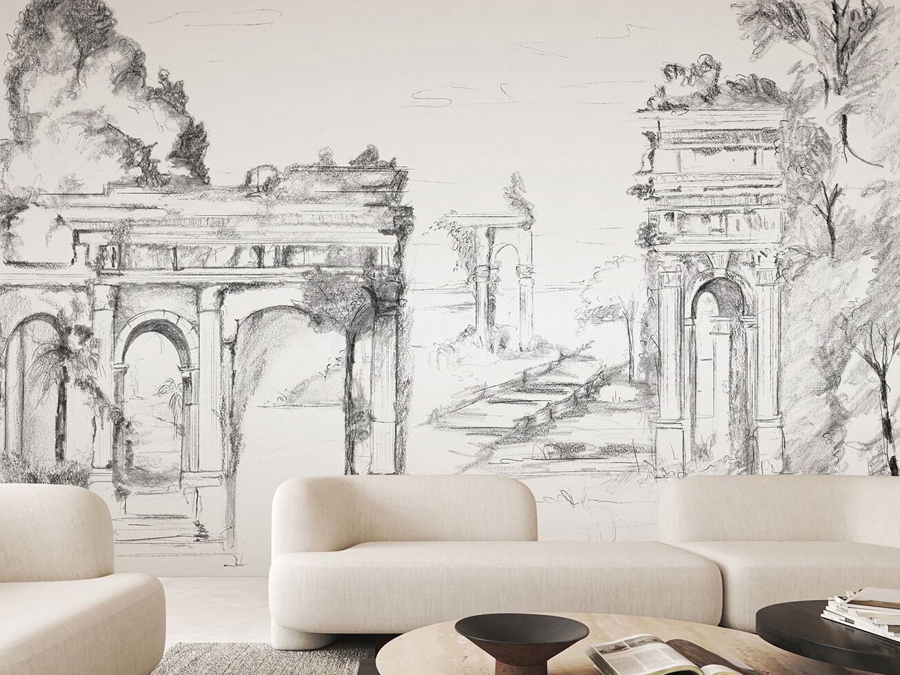 Carta da parati PVC free, eco-friendly, lavabile WallPepper CITTÀ PERDUTA ARCH-00084985