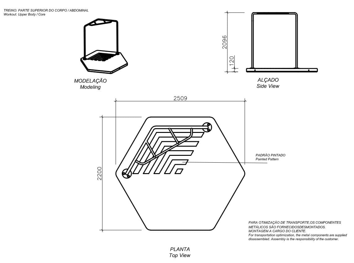 Бетонный тяговый стержень amop EXERCISE ARCH-00147147 - Вид №2
