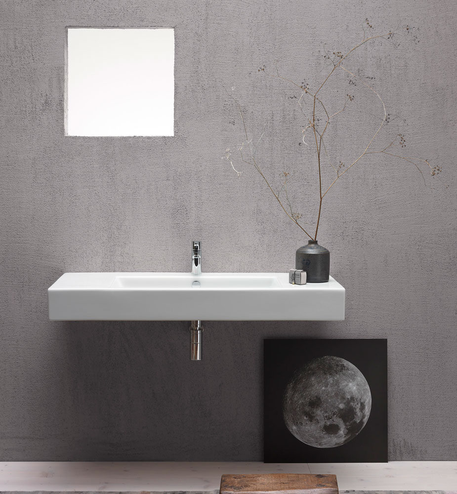 8952111 Подвесная раковина настенная овальная GSI ceramica Kube белая - Вид №2