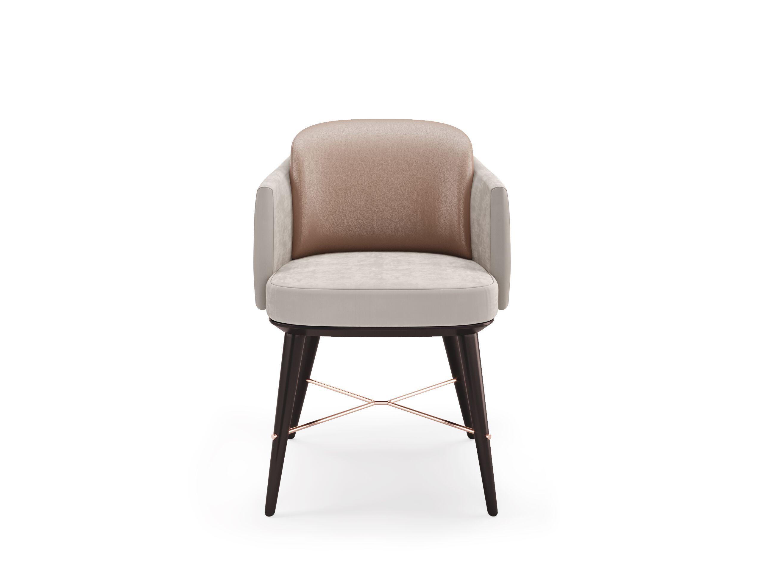 Тканевый стул с подлокотниками PRADDY Natur ARCH-00065818 - Вид №1