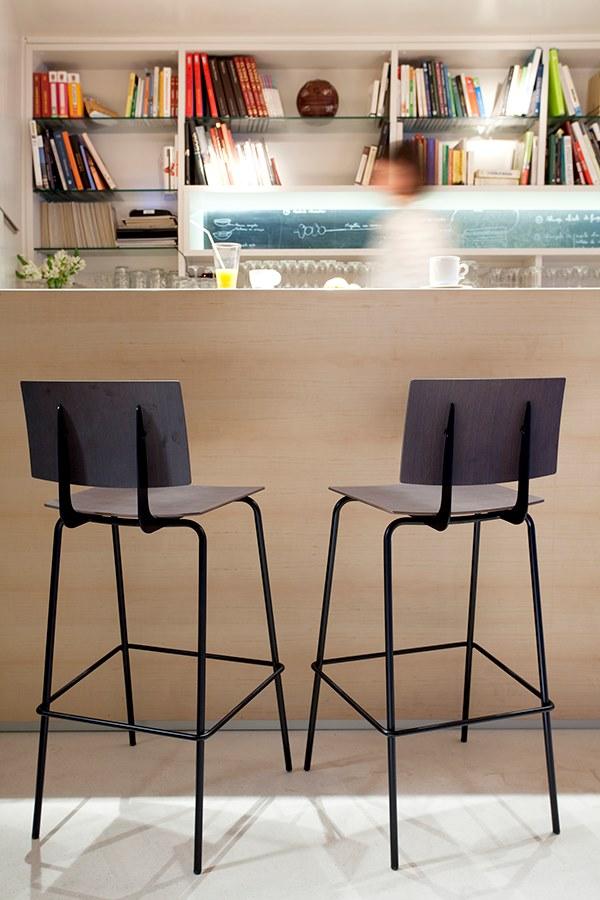 ONDARRETA Высокий барный стул из кожи со спинкой Don sun-id-1442543 - Вид №13