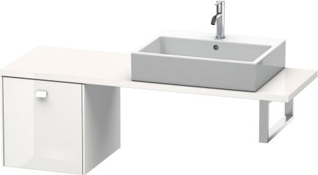 BR512101818 Brioso Шкафчик для компактной консоли Белый матовый, декор Duravit - Вид №2