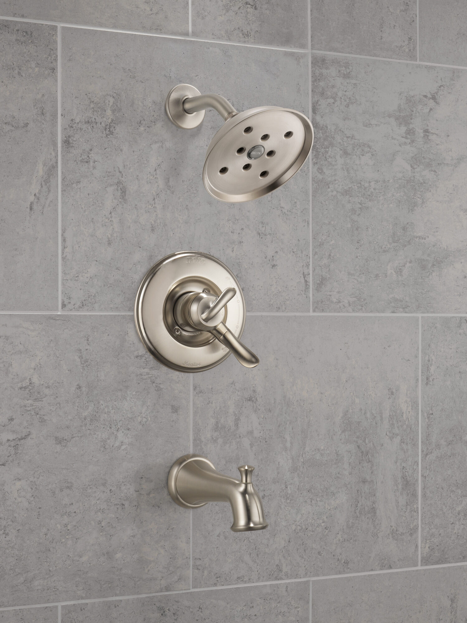 T17494-SS Monitor® 17 Series H2Okinetic® для ванны и душа Delta Faucet Linden Нержавеющая сталь  - Вид №6