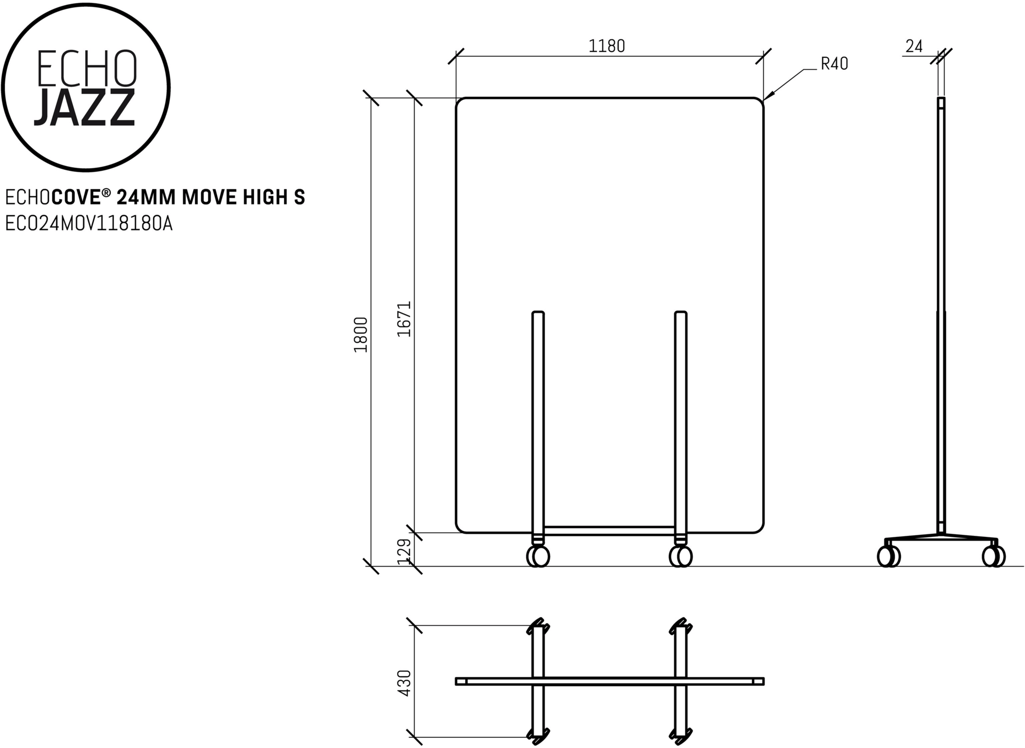 ECHOJAZZ Разделитель мобильного офиса на колесах sun-id-1480688 - Вид №3