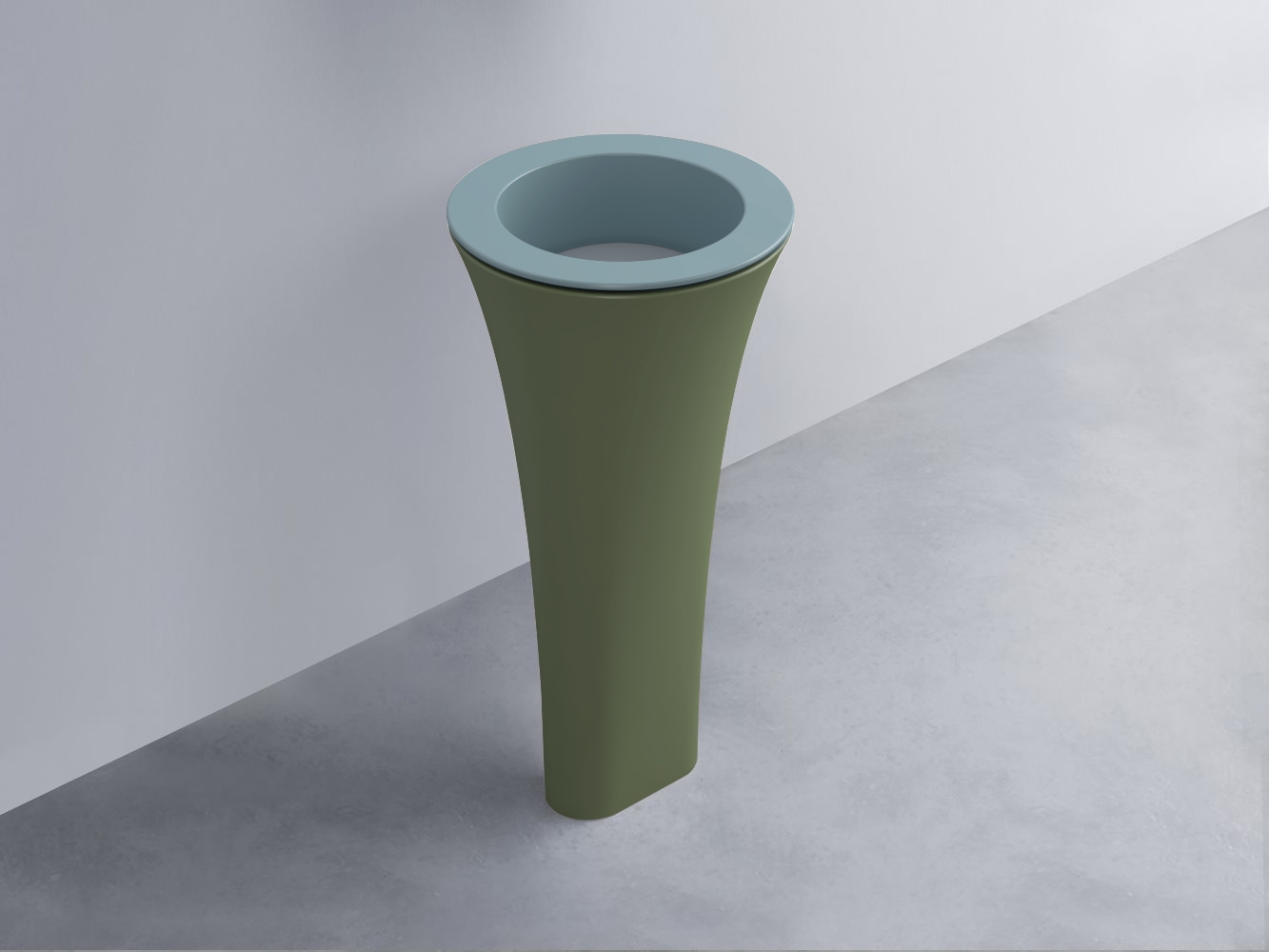 AMLA45-PL+AMPILT-BR+AMCOLT-AG Раковина Amedeo Tondo отдельностоящая cielo Enjoy + Amedeo Ceramica Cielo