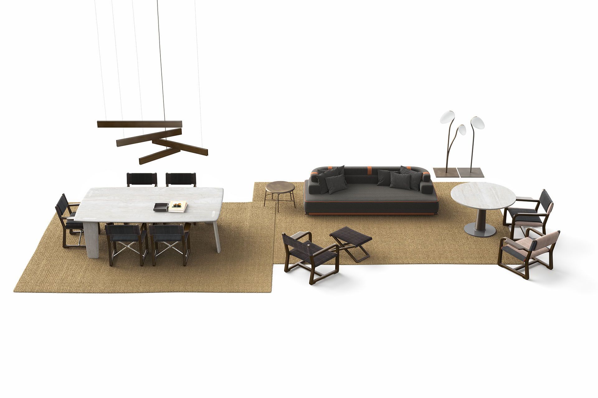 Круглый латунный садовый журнальный столик Exteta 10th ARCH-00015810 - Вид №6