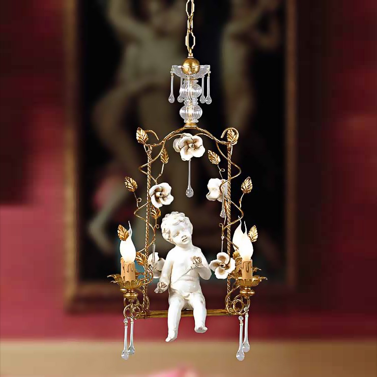 Florenz Lamp 1089.04 silver люстра подвесная мальчик 83770 - Вид №1