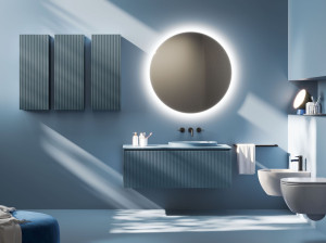 Подвесной умывальник с ящиками