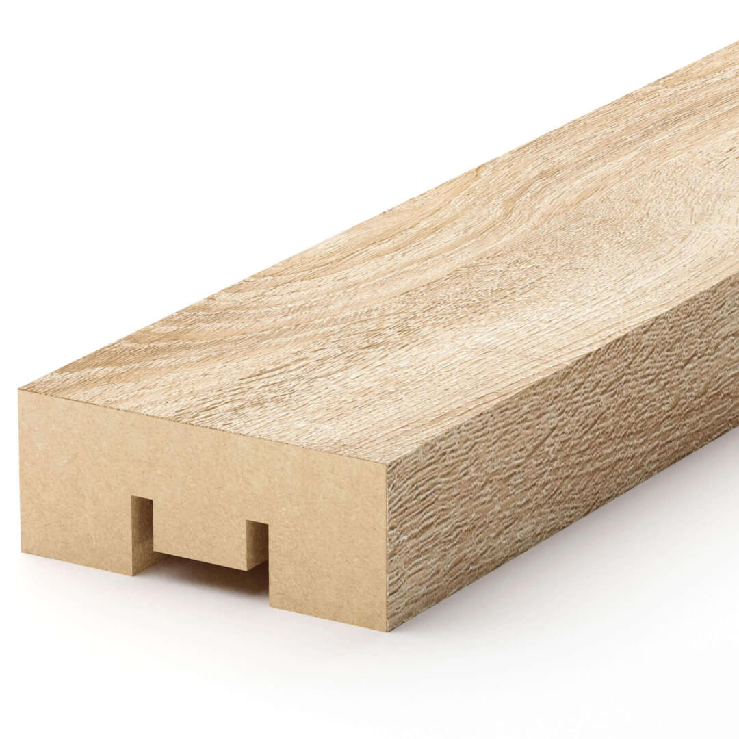 Интерьерная рейка МДФ STELLA Бриона Дуб Сонома 16*40*2700 (уп.8 шт.) Standart STSR-805