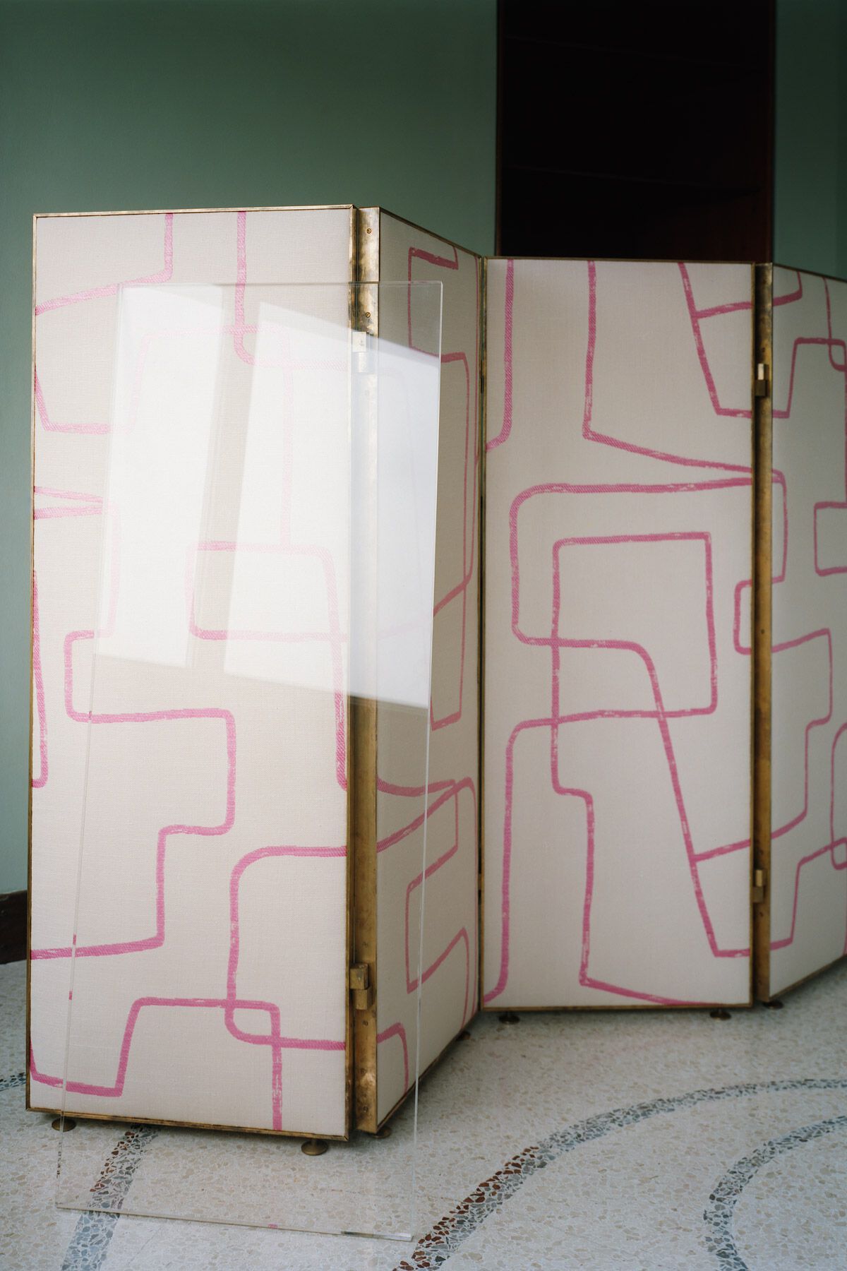 Ткань для штор с графическим рисунком Dedar PROMENADE KAFKAÏENNE ARCH-00024223 - Вид №2