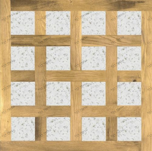 Модульный паркет Da Vinci Модульный паркет с камнем Винсдор Золотой Колос Дуб Любая на выбор с брашью (Текстурированная) 800х800 мм 26006000196