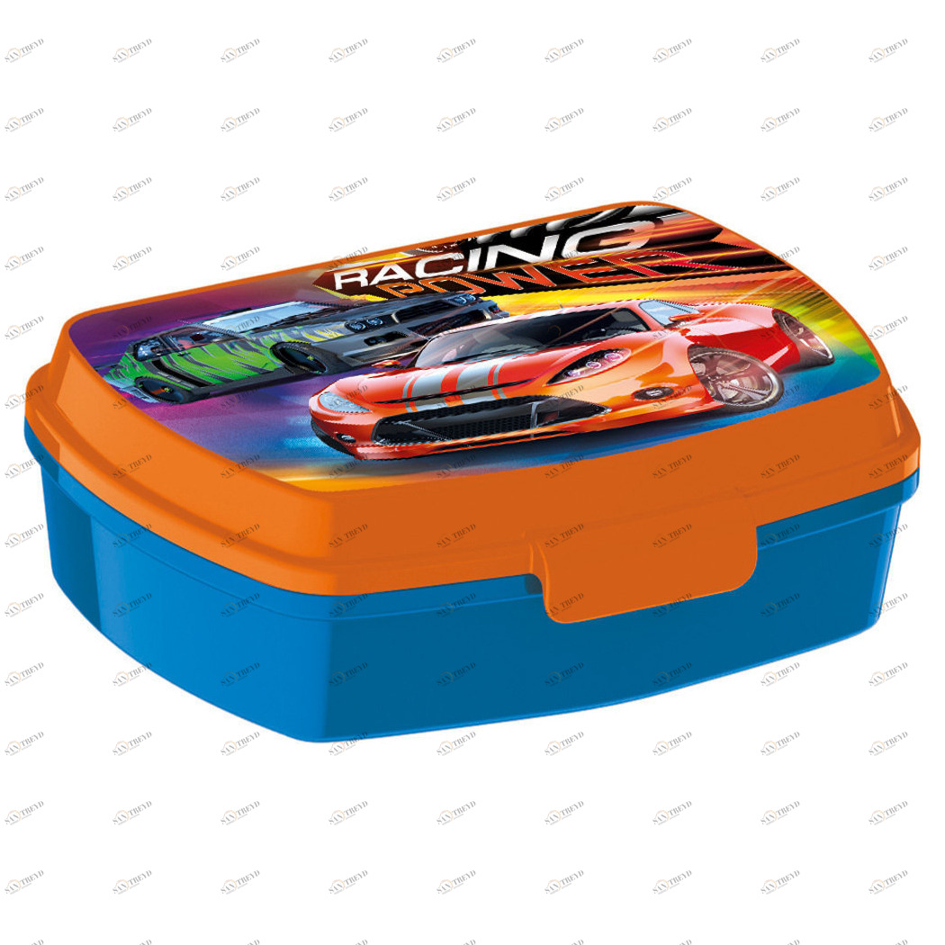 Ланч-бокс пластиковый "Сила гонок" ND PLAY СИЛА ГОНОК 335826 Синий Santreyd 