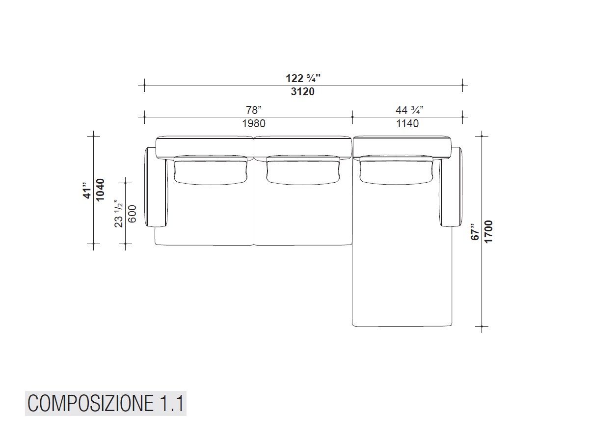 Кожаный диван Lema MUSTIQUE ARCH-00119618 - Вид №14