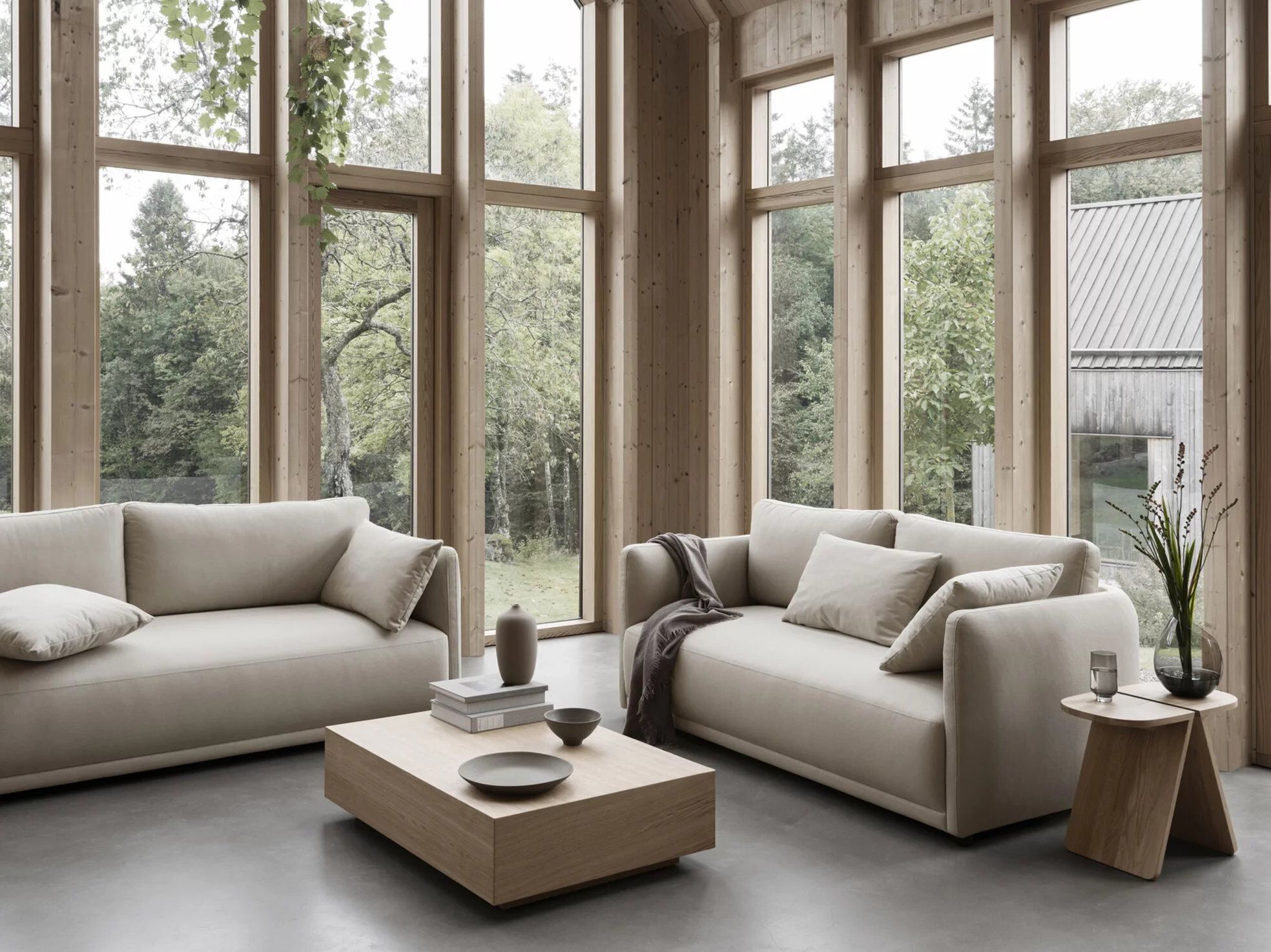 Прямоугольный журнальный столик из дуба blomus Goba ARCH-00037345 - Вид №5