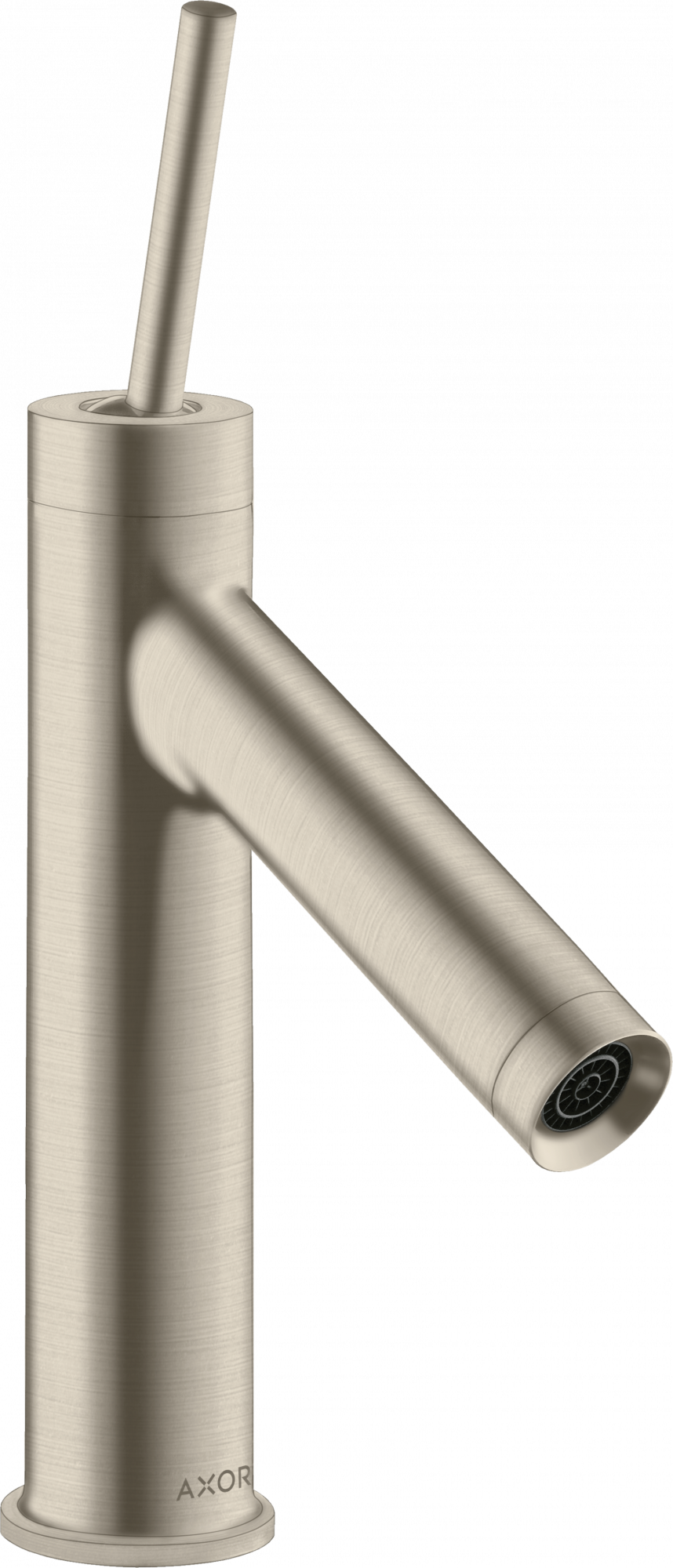 10117820 Смеситель для раковины 90, однорычажный, со сливной ручкой и сливным гарнитуром AXOR STARCK