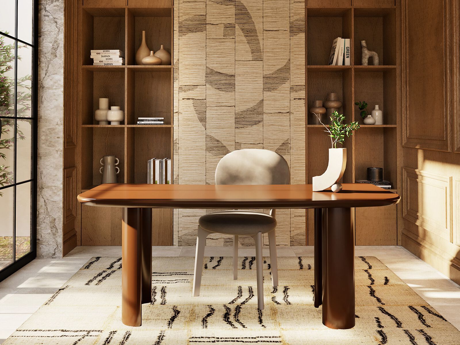 Деревянный прямоугольный стол ANA ROQUE INTERIORS ARCH-00060920