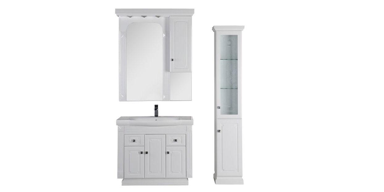 Комплект мебели Aquanet Фредерика 100 белый 00171455 - Вид №1