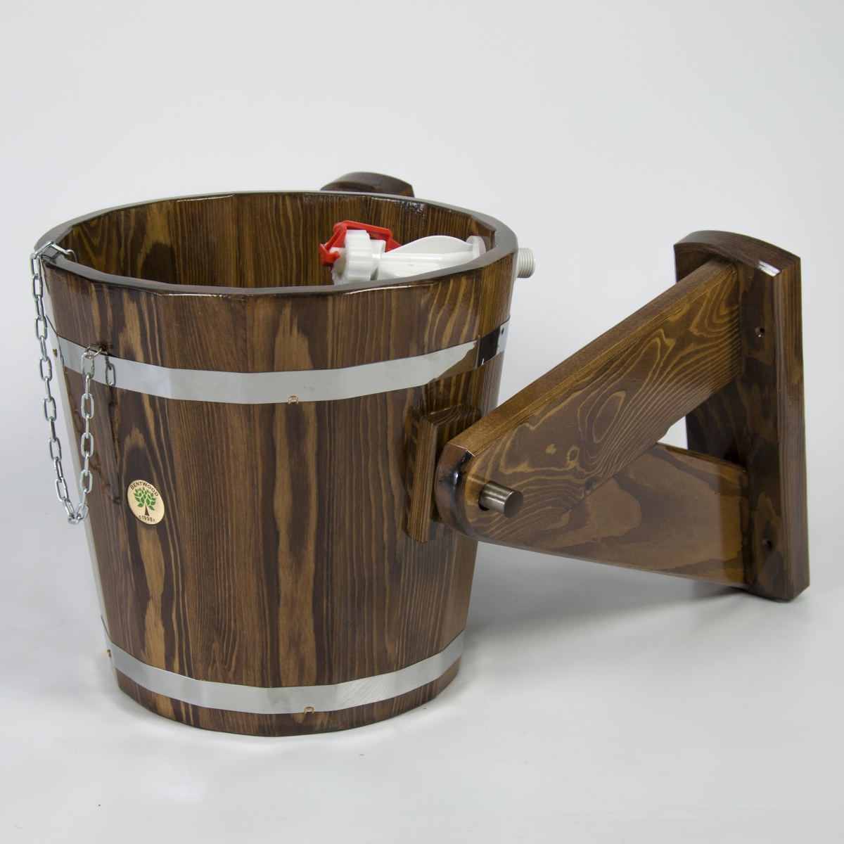 140 Обливное устройство из лиственницы 12 литров (лиственница морёная) Alyarus  - Вид №3