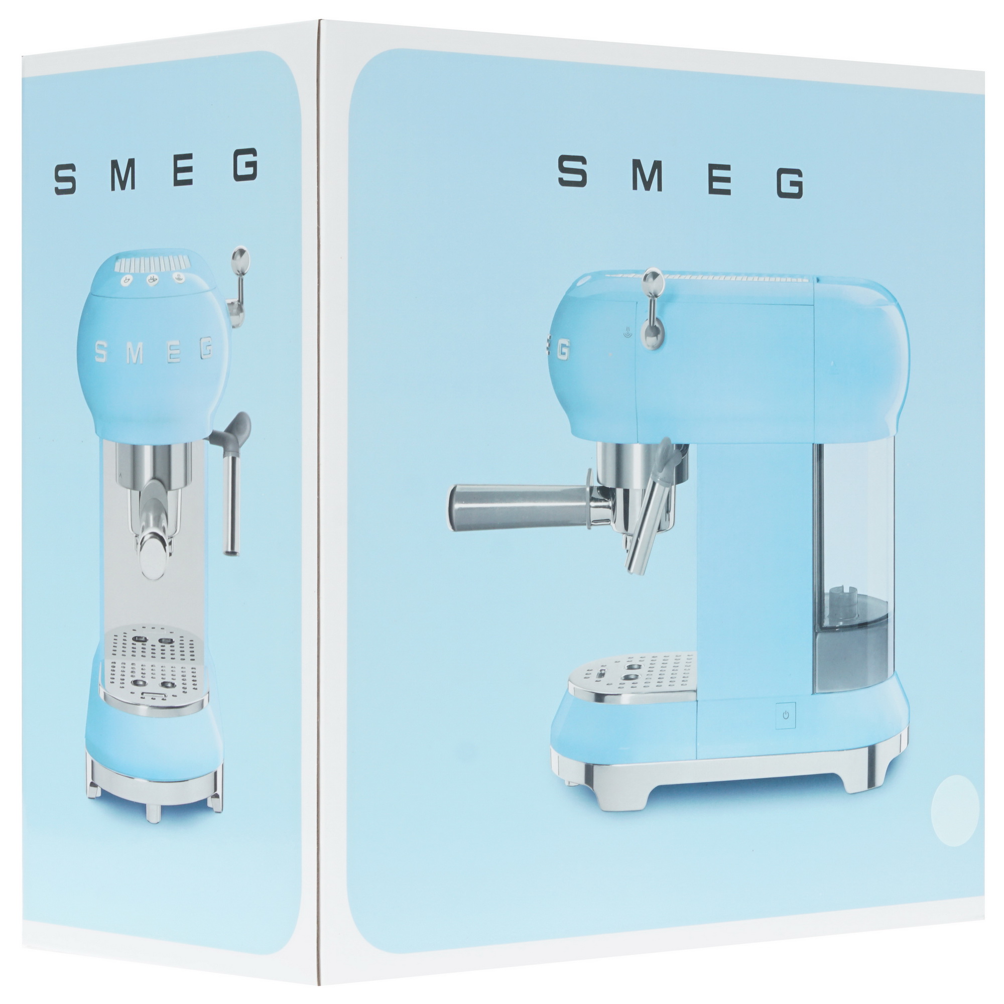 1152714 Кофеварка рожковая Smeg ECF01PBEU голубой STDN-0121235 - Вид №8