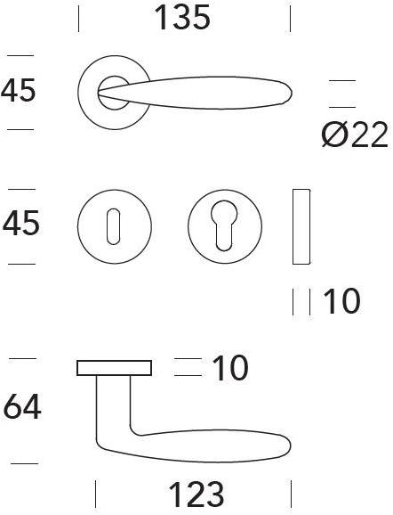 Reguitti Ручка на розе Alise A171mr41635 - Вид №3