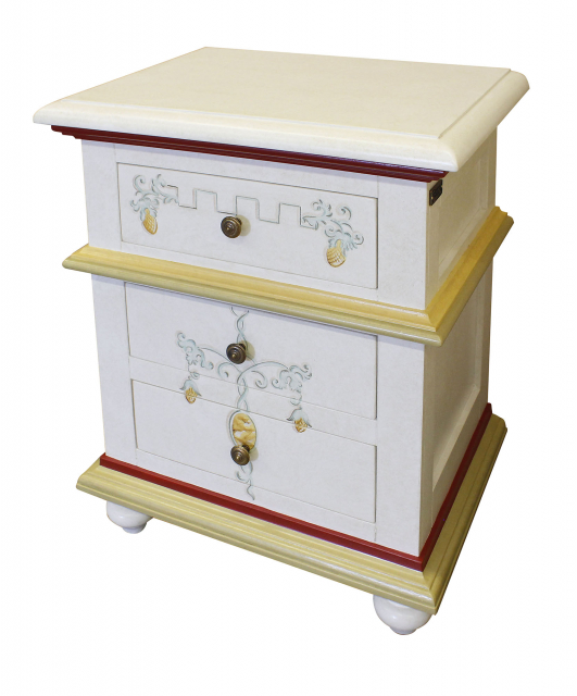 2821 Tifernoit Тумбочка с 3 ящиками, гладкая Zona Notte  - Вид №7