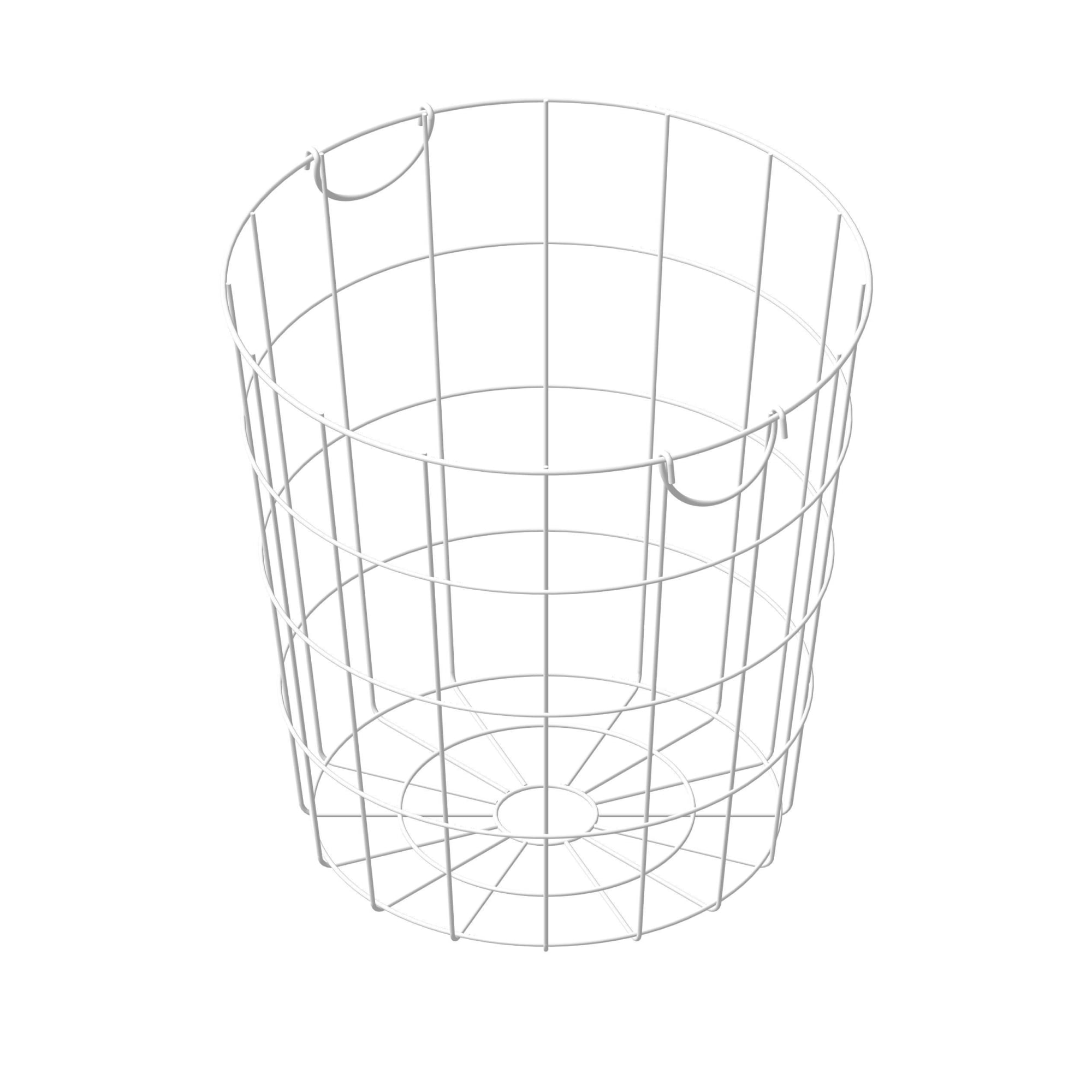 82411010 Корзина для белья с чехлом, 400x400x400 мм, цвет белый Аксессуары для ванных комнат Santreyd  - Вид №2