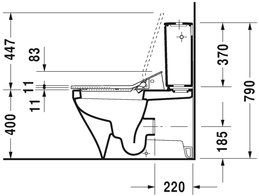 2156592000 Компакт унитаз с бачком Белый Duravit Durastyle Германия - Вид №15