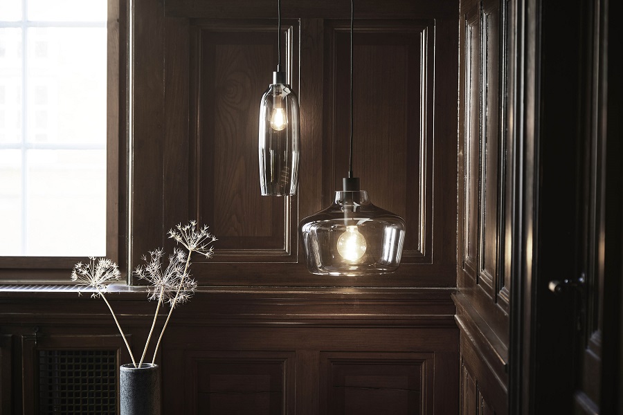 Лампа подвесная Kyoto Slim, серая Frandsen 152926505001 - Вид №1