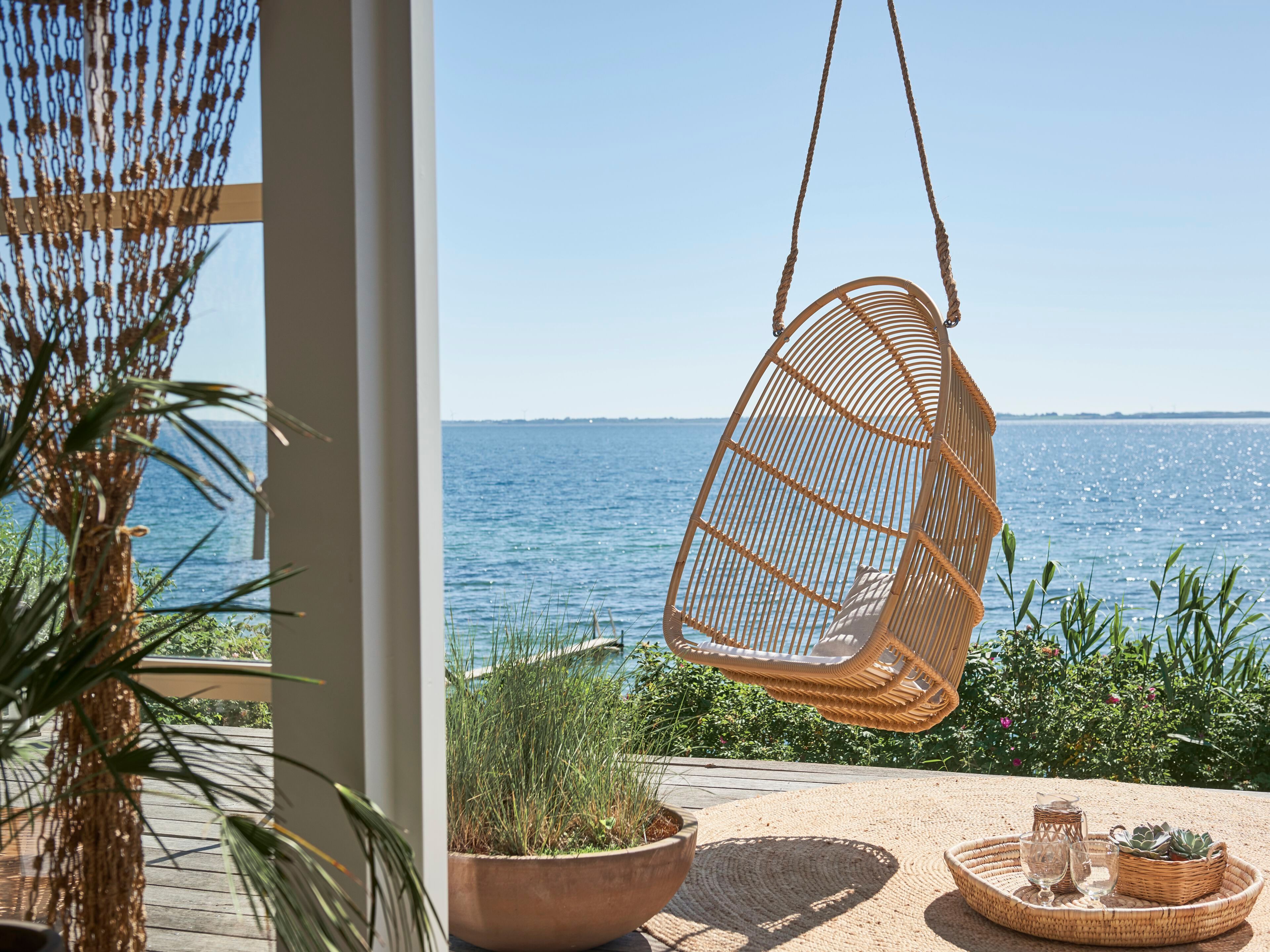 Подвесное садовое кресло из Алу-ротанга и ArtFibre Sika Design Exterior ARCH-00039263 - Вид №1