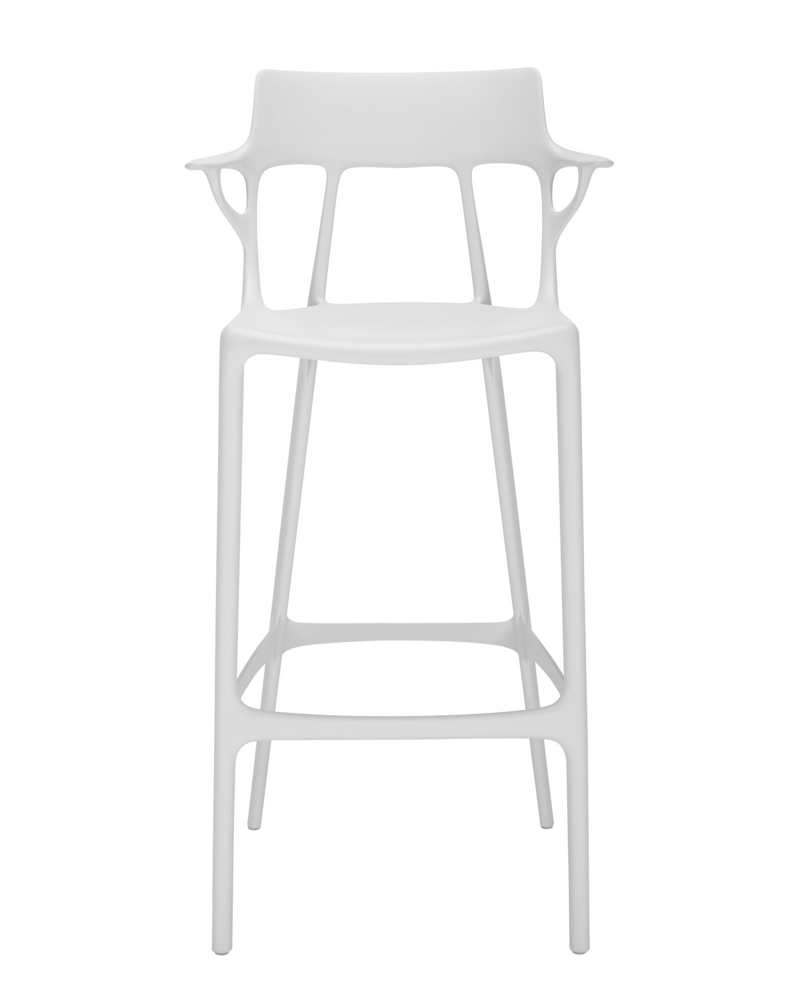 Высокий стул из переработанного инженерного пластика для сада со спинкой Kartell A. I ARCH-00056063 - Вид №12