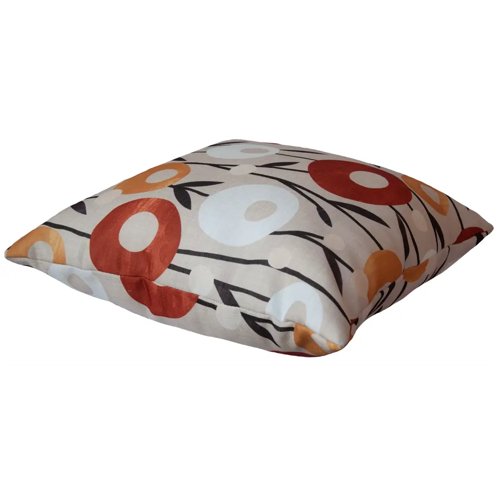 Подушка Лола 45x45 см цветы цвет бежевый SEASONS STLM-2114740 - Вид №1