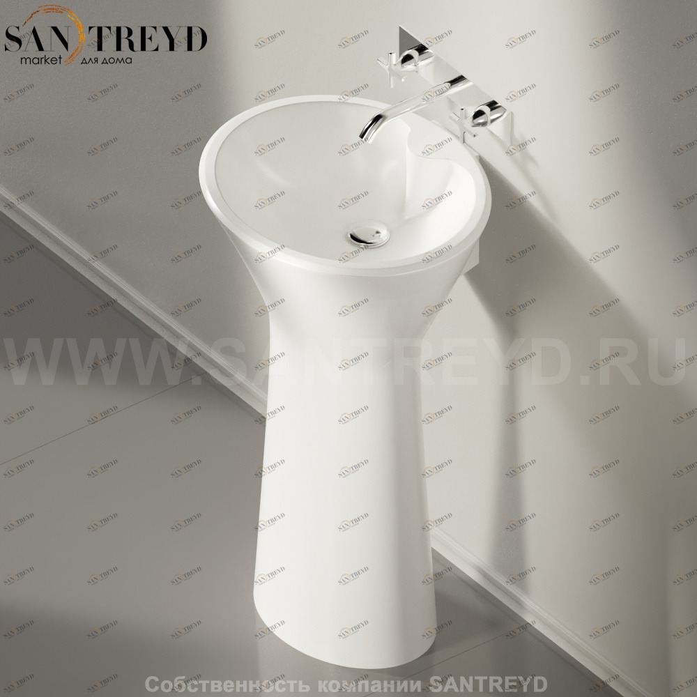 ACER0790ZL Напольная раковина стоящая овальная Agape 