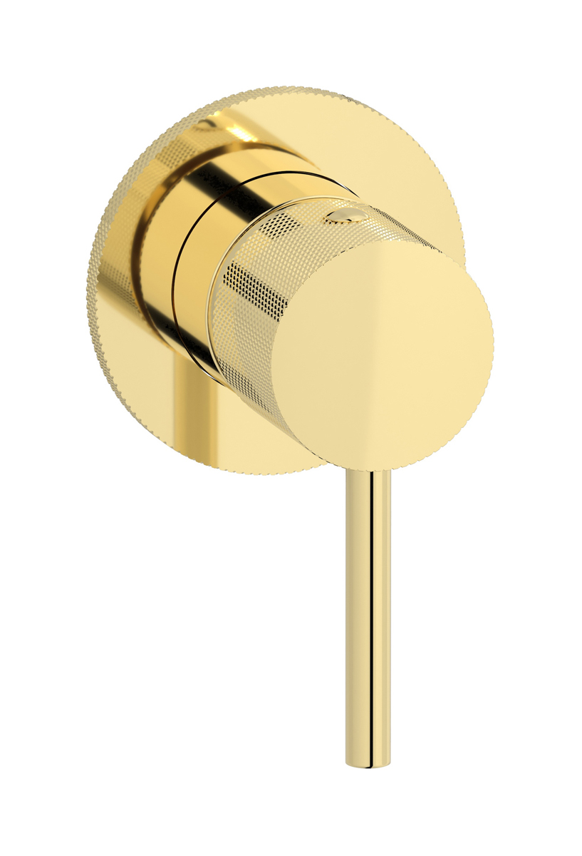 Внешние части встроенного смесителя на 1 потребителя. WE ARE IB id305ii Pale Gold Industria