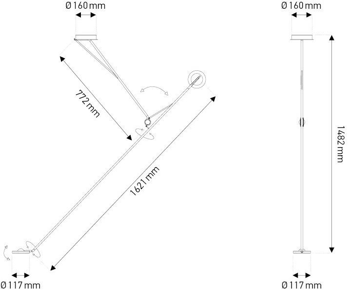 DCW éditions Регулируемый светодиодный потолочный светильник Aaro sun-id-1481496 - Вид №3