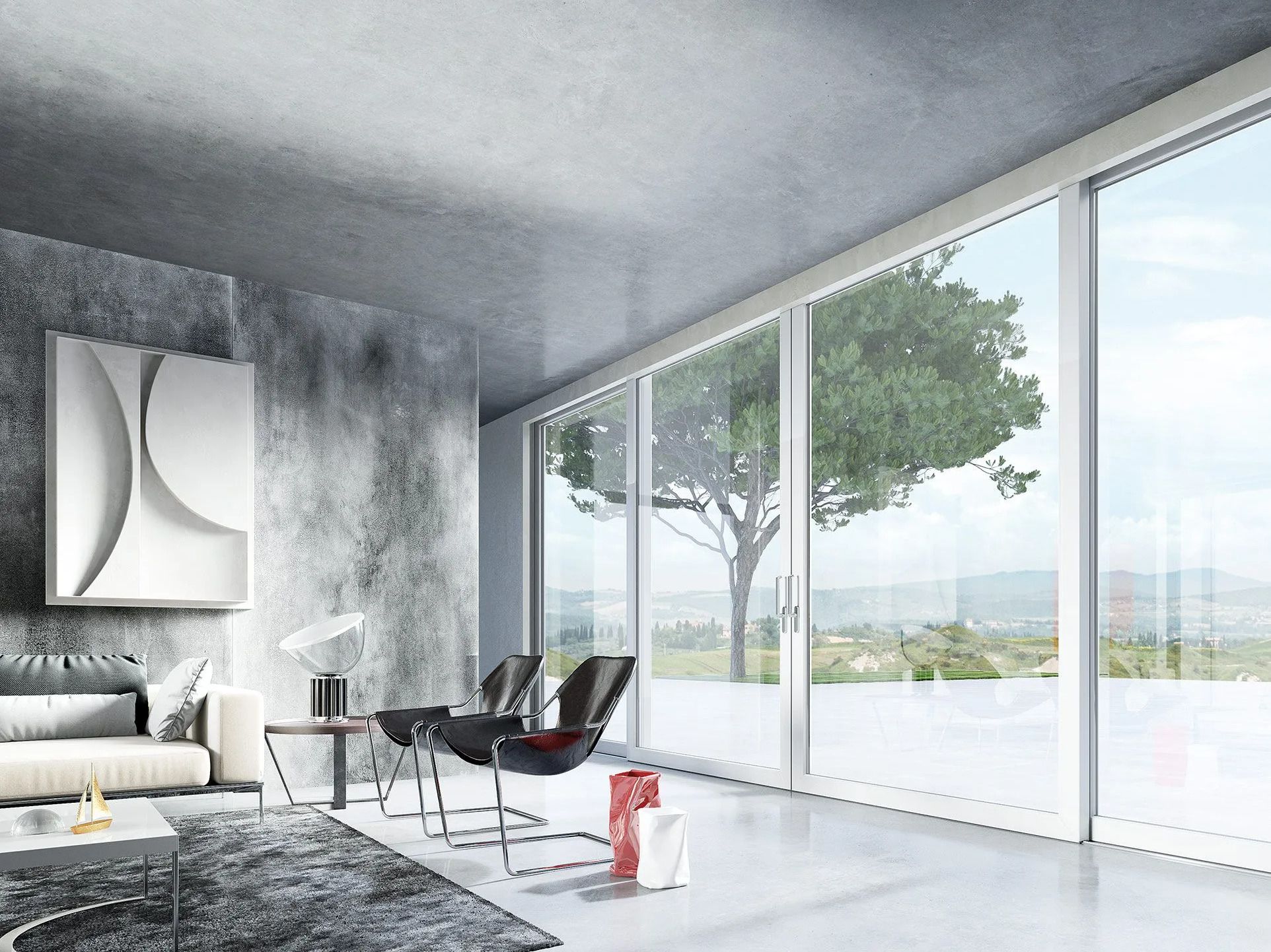 Раздвижные окна из ПВХ D&V Serramenti EASYSLIDE HS 70 ARCH-00101368 - Вид №1