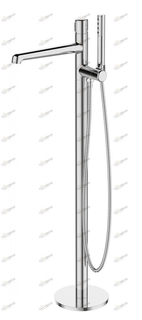 Напольный смеситель для ванны BelBagno UNO-FMT-CRM