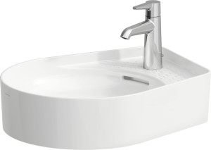 H8122810001111 Раковина-чаша, с полочкой и местом для смесителя LAUFEN PRO